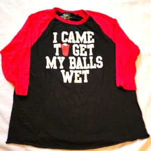 Spencer's Men's novelty  3/4 sleeves shirt